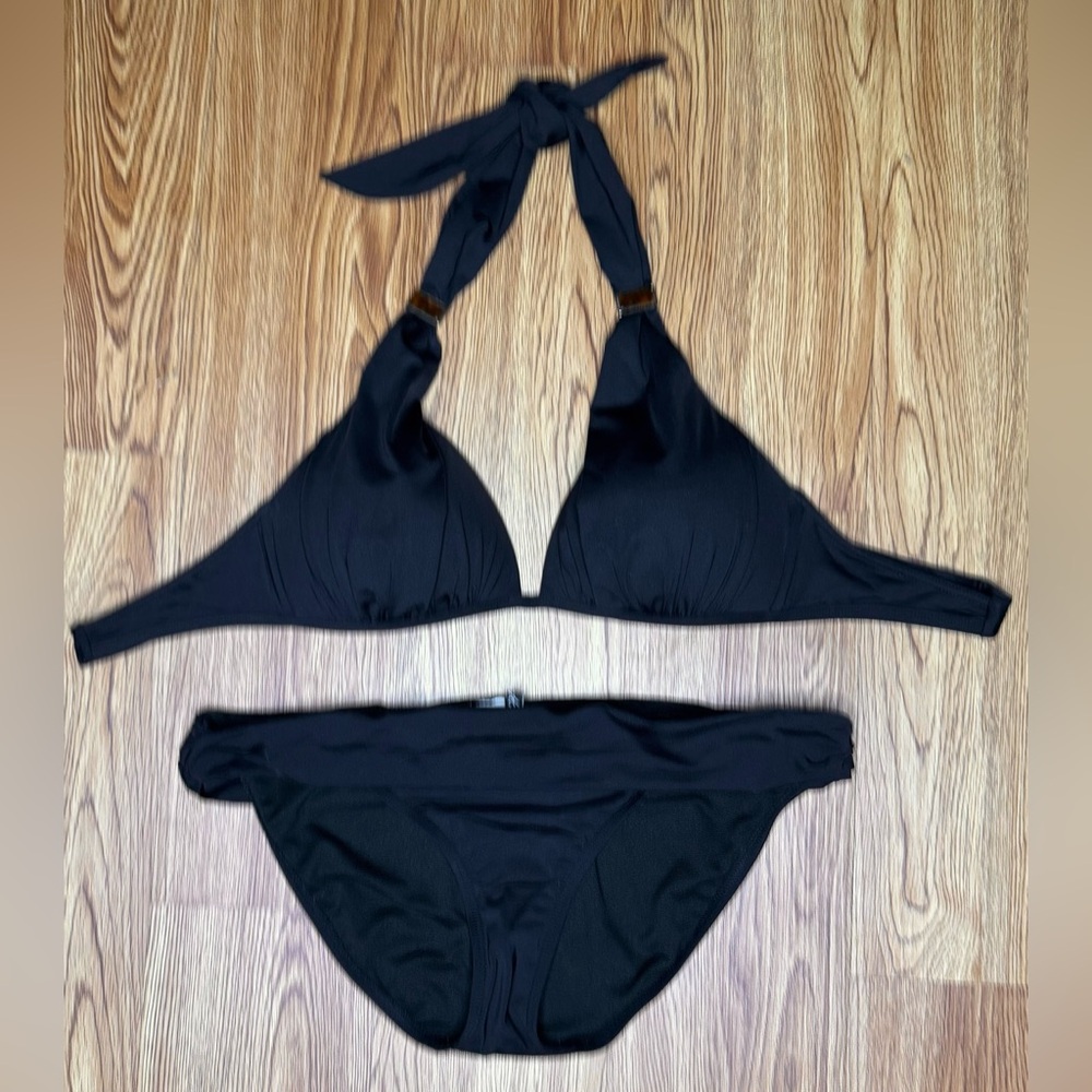 Kenneth Cole Black Bikini Size Large